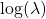 \log(\lambda)